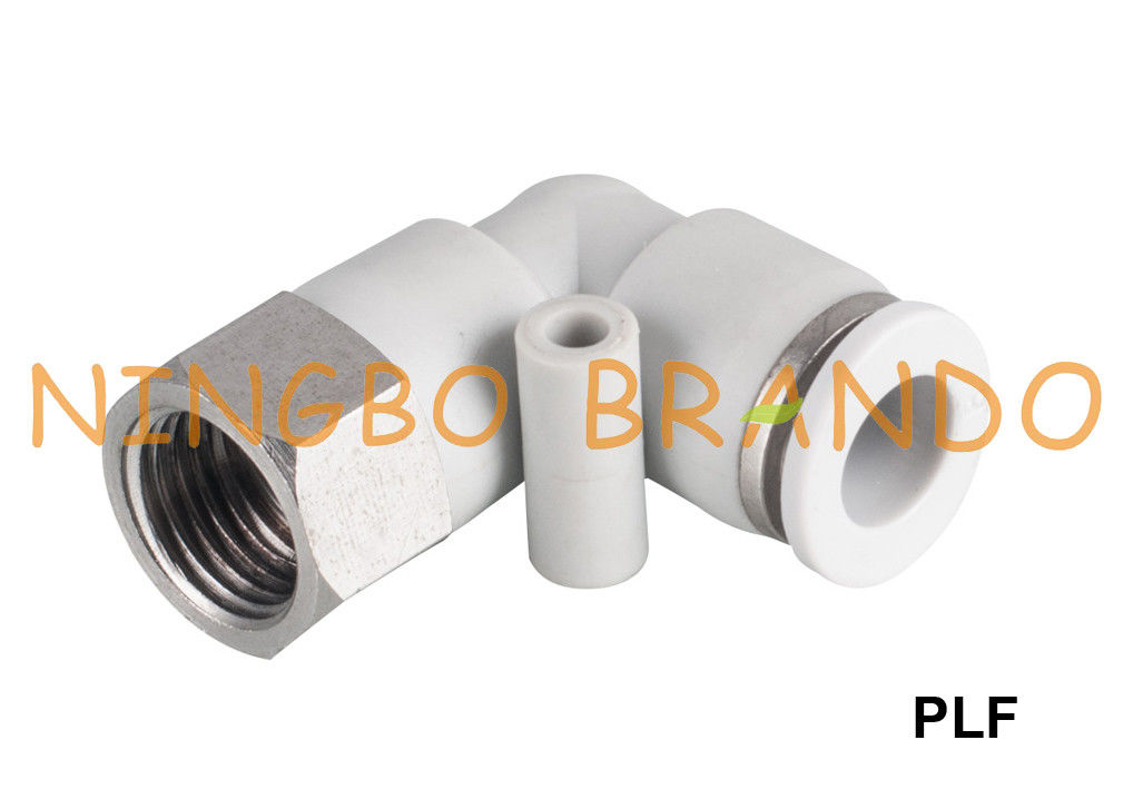 Enfoncer femelle de coude de PLF les embouts de durites pneumatiques 1/8&quot; 1/4&quot; 3/8&quot; 1/2 »