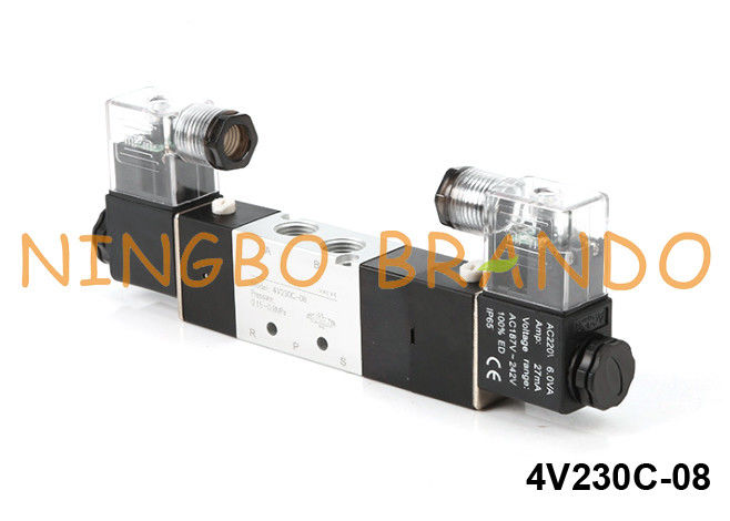Type vanne électromagnétique pneumatique 4V230C-08-DC24V DC24V de 4V230C-08 Airtac