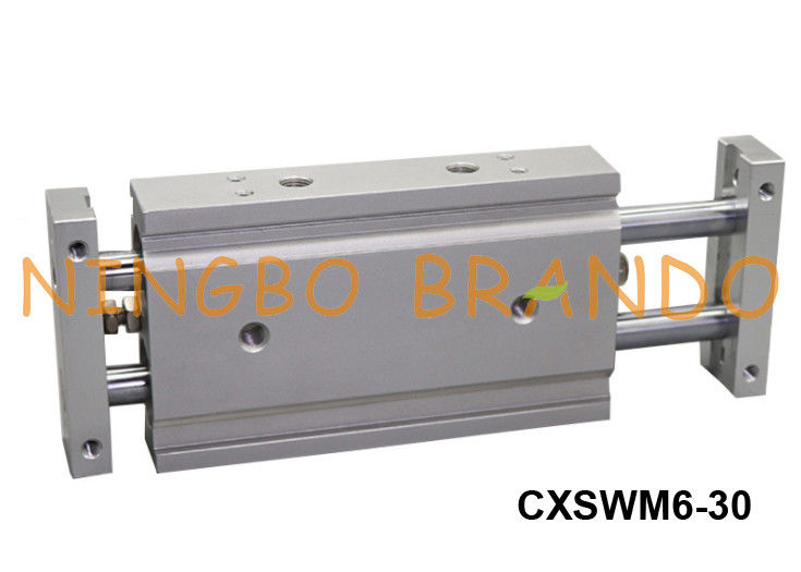 Double type CXSWM6-30 de Rod Air Cylinders Pneumatic SMC de guide