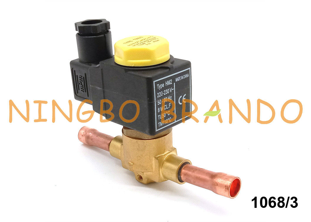 1068/3 Castel Type 3/8&quot; vanne électromagnétique pour la réfrigération 220V 230V