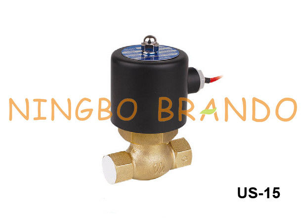 type vanne électromagnétique de vapeur de laiton 1/2 » 24VDC 220VAC de 2L-15 US-15 Uni-D
