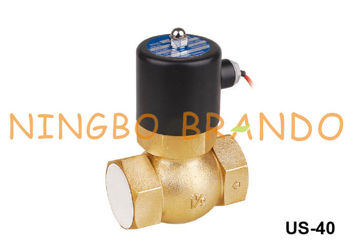 type vanne électromagnétique en laiton de vapeur 1 1/2 » 24V 220V de 2L-40 US-40 Uni-D