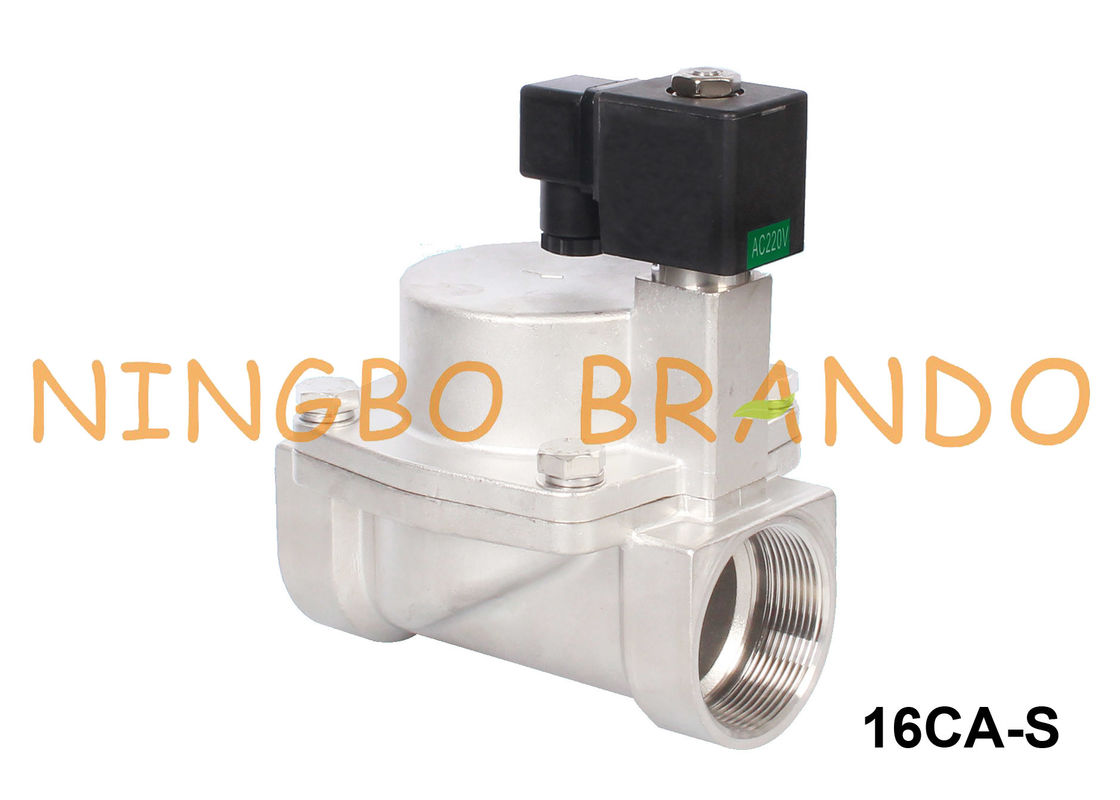 1-1/4 » 1-1/2 » 2&quot; vanne électromagnétique électrique de vapeur 24V normalement fermé 220V