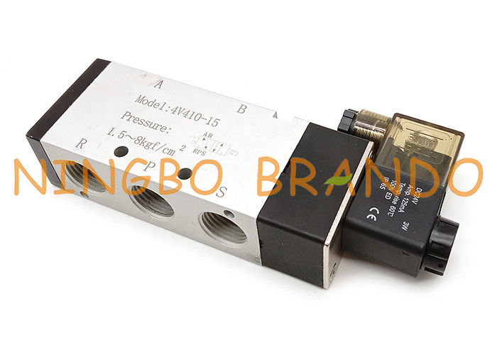 Type vanne électromagnétique d'Airtac pneumatique de contrôle aérien de manière de 4V410-15 5/2