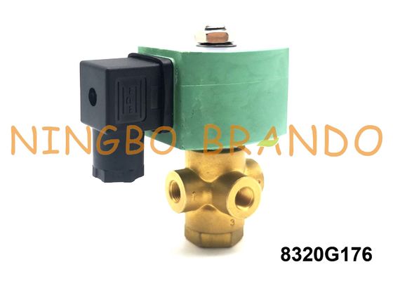 1/4'' 8320G176 3-Way Brass Normally Closed AC110V AC120V NT Series ASCO Type Solenoid Valve