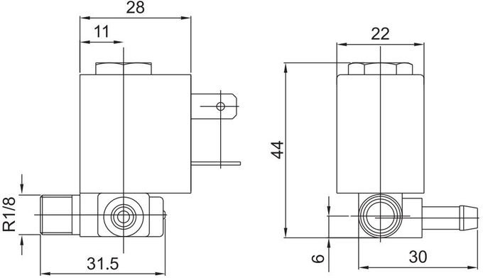 Type de 5503 CEME vanne électromagnétique en laiton pour le décapant électronique 12V 24V 110V 220V 2 de fer de vapeur