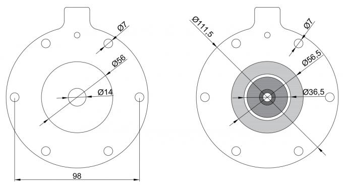 1-1/2 » type dimension industrielle de SBFEC de Jet Valve Diaphragm Repair Kit d'impulsion de filtre de dépoussiérage de sac