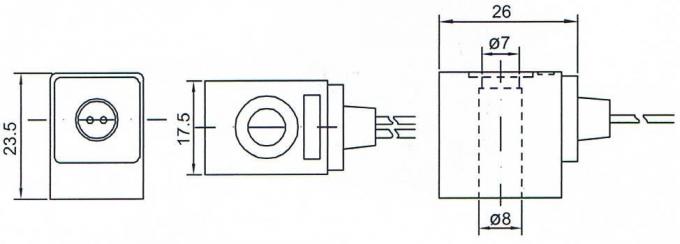 Dimension de bobine de solénoïde de valve pneumatique de la série 4V110 :