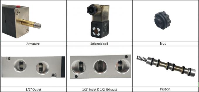 valve pneumatique de solénoïde de contrôle directionnel d'air de la manière 4V420-15 de TNP BSPT 5/2 de 1/2 »