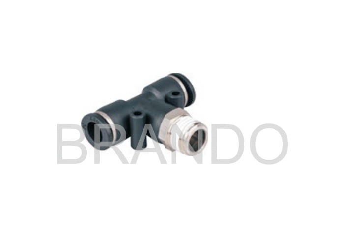 Connecteur Pneumatique En T, Raccord Rapide Mâle - Pour Tuyaux Air Comprimé - Neuf