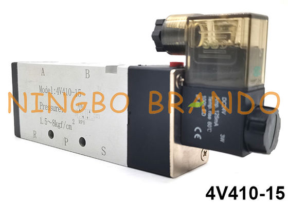4V410-15 Airtac Type 5/2 Way Air Control Électrovanne Pneumatique Simple 24V 220V