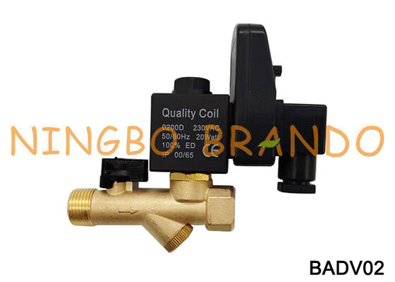 COMBO 1/2 ''vanne de vidange automatique pour compresseur d'air AC110V AC220V