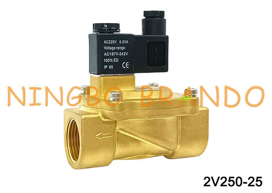 Airtac Type 2V250-25 électrovanne 2 voies vannes d'air AC220V 110V DC12V 24V