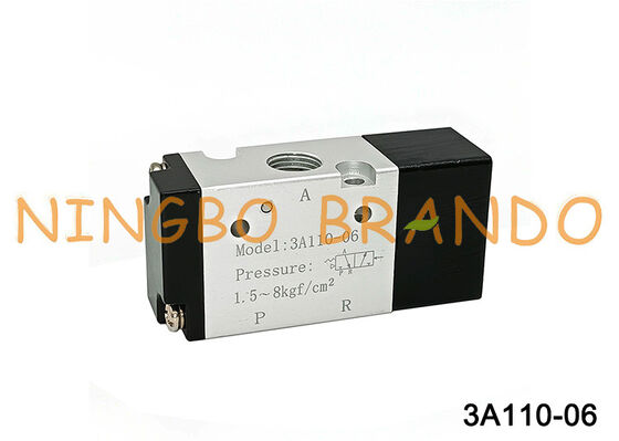 Vanne de commande pneumatique type AIRTAC 3A110-06 1/8'' vanne pilote à air 3 voies