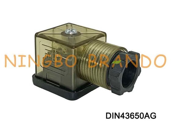 Type A en nylon DIN 43650 du connecteur 18mm MPM Brown de bobine de vanne électromagnétique DIN43650A