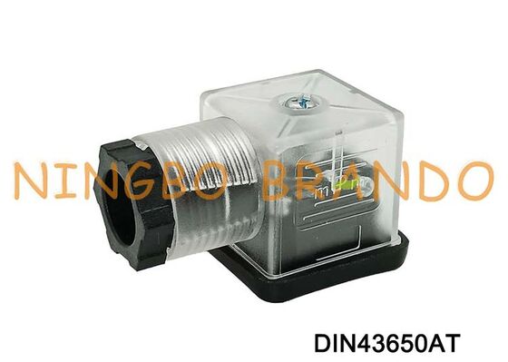 Type transparent DIN 43650 du connecteur 18mm de bobine de vanne électromagnétique DIN43650A