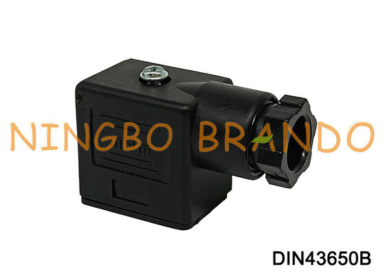 Connecteur de bobine d'électrovanne DIN43650 B MPM noir DIN 43650 type B