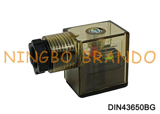 Connecteur de bobine de vanne électromagnétique DIN43650B avec LED DIN 43650 type B