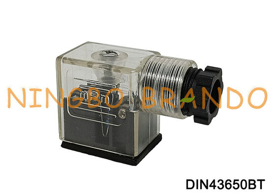 Type transparent DIN 43650 du connecteur 11mm de bobine de vanne électromagnétique DIN43650B B