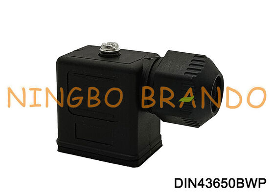 Forme B imperméable du connecteur IP67 DIN 43650 de bobine de vanne électromagnétique DIN43650B
