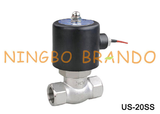 Type UNI-D US-20 24VDC 220VAC de l'électrovanne de vapeur d'acier inoxydable de 3/4"