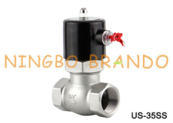 Électrovanne à vapeur US-35 2L-35 1-1/4 '', électrovanne en acier inoxydable 24V 220V
