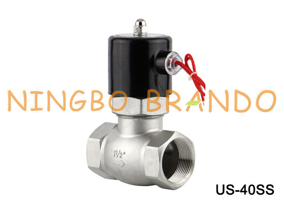 Électrovanne UniD type US-40 1-1/2'' 2/2 voies normalement fermées en acier inoxydable