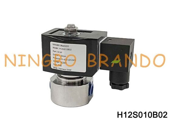 Électrovanne haute pression en acier inoxydable, 500 bars, 1/4 pouces, 220V, 110V, 24V, 12V