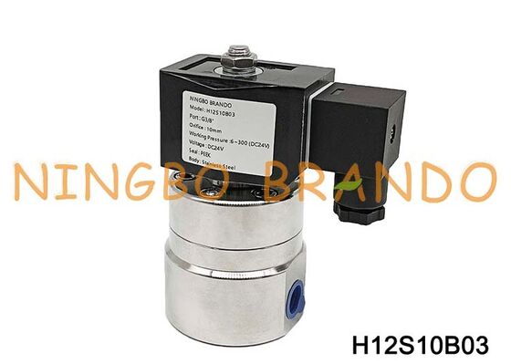 Électrovanne haute pression DN10, 3/8 pouces, 300 bars, en acier inoxydable, 220V, 24V