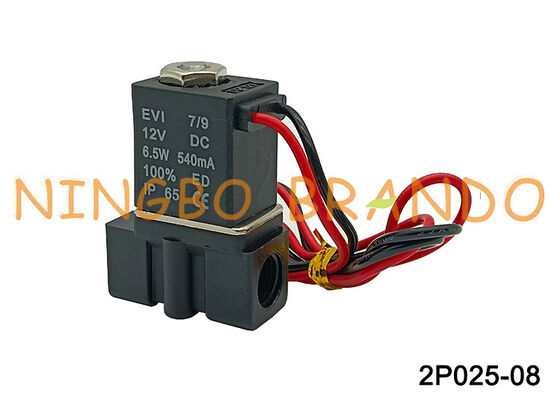 Électrovanne 2P025-08 1/4 '', 2 voies normalement fermées, vanne à action directe de 2.5mm