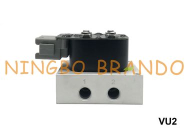 Type faisant le coin tubulure de VU2 2 Accuair de vanne électromagnétique de suspension d'air/unité DC12V de valve