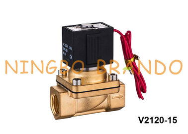 Type de SMC vanne électromagnétique en laiton pour le gaz d'eau 3/8