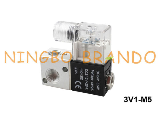 Type manière pneumatique 12V 24V 110V 220V de 3V1-M5 Airtac de la vanne électromagnétique 3/2