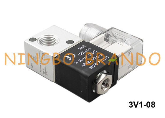vanne électromagnétique pneumatique d'air de la manière 3V1-08 3 1/4