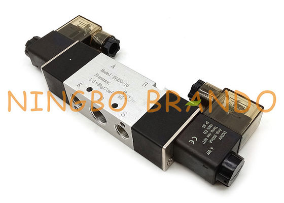 Type vanne électromagnétique pneumatique terminale de manière de 4V320-10 3/8