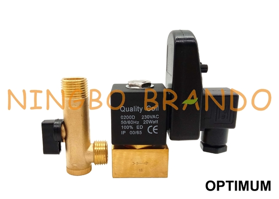 Type de Jorc vanne électromagnétique automatique de drain de minuterie pour le compresseur d'air 220V